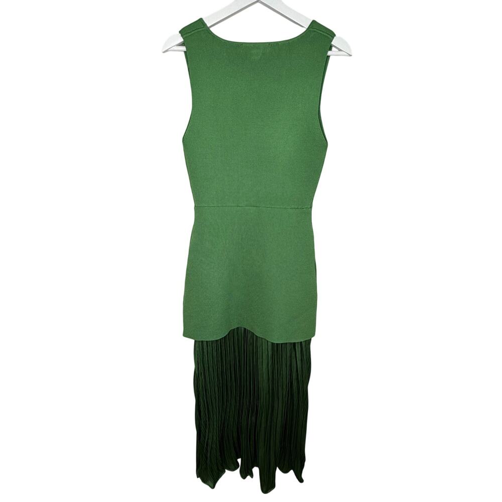 Zara Two-Tone Green Maxi Dress - Picture 8 of 10